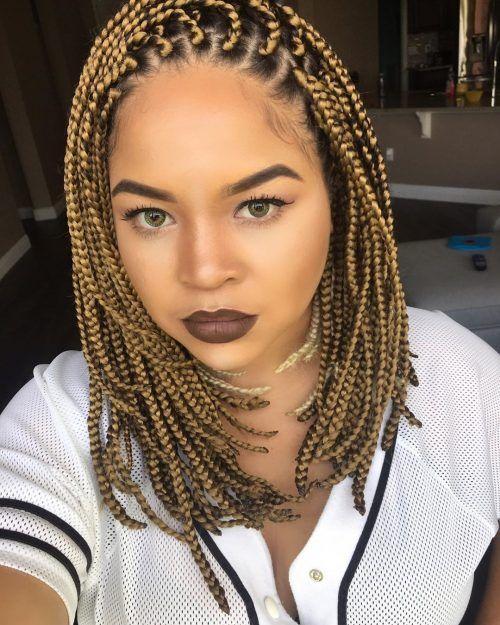 Gorgeous protective style, medium box braids