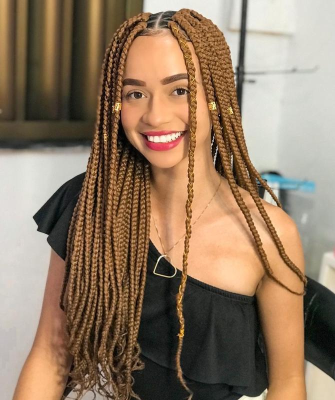 Elegant and Chic (medium box braids)