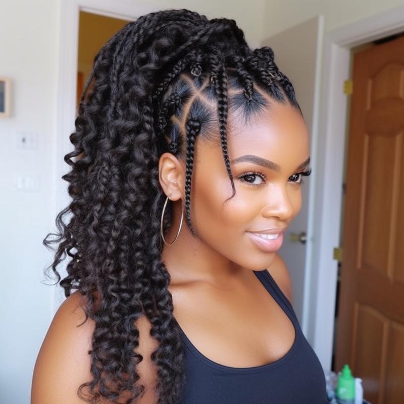 Stunning bohemian braids