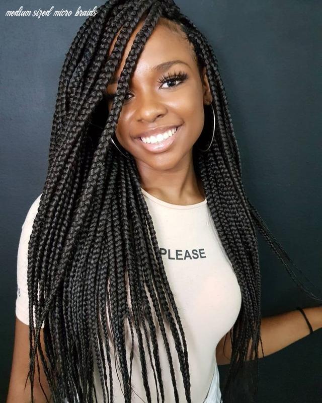 Medium-sized micro braids