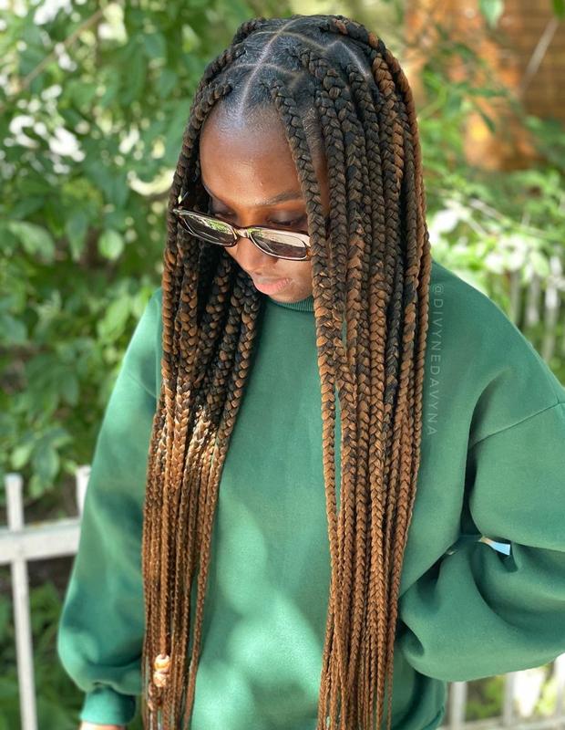 Medium Box Braids