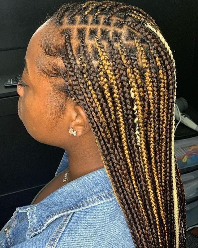 Gorgeous knotless braids