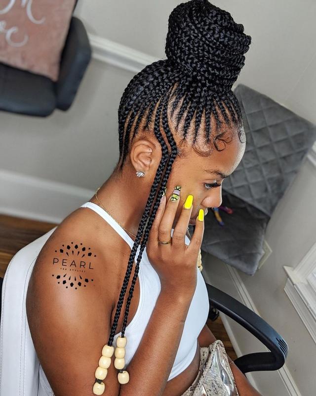 Tribal Braids with Baby Hair