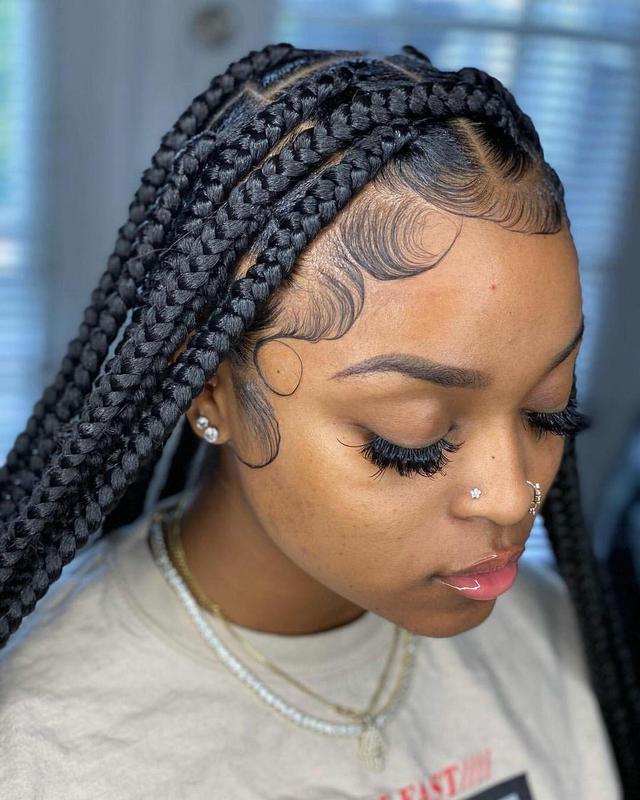 Gorgeous knotless braids