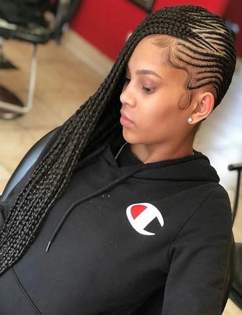 Side lemonade braids