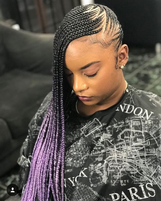 Stylish lemonade braids