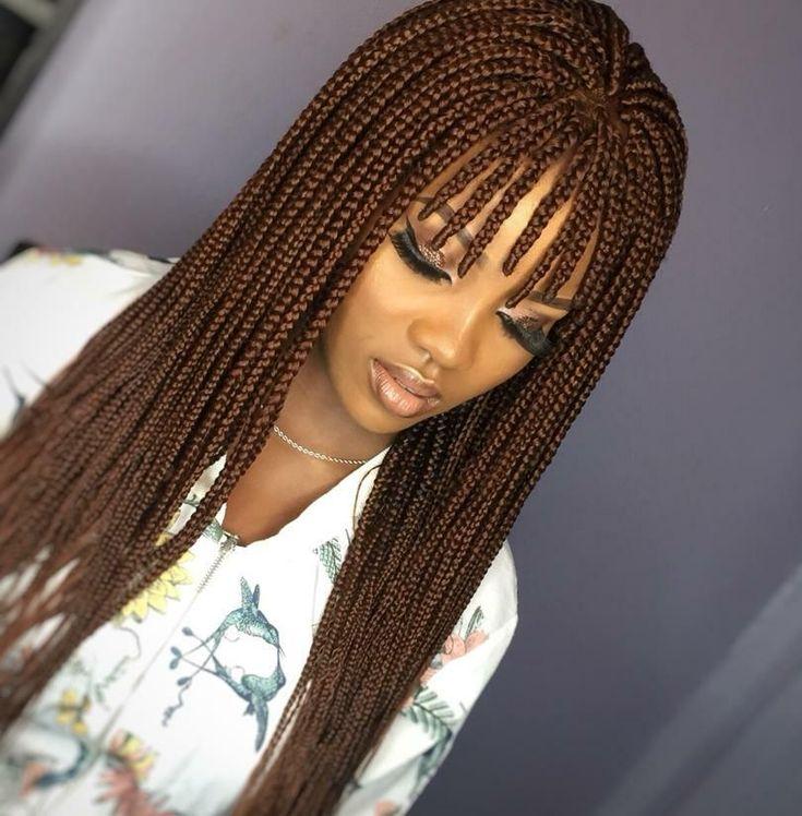 Chic, edgy medium box braids