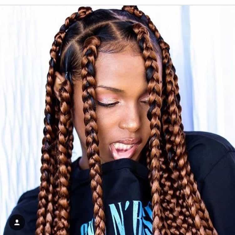 Fashionable Box Braids