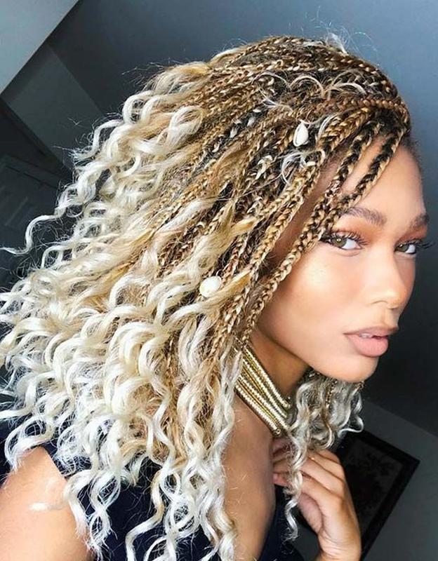 Stylish bohemian braids