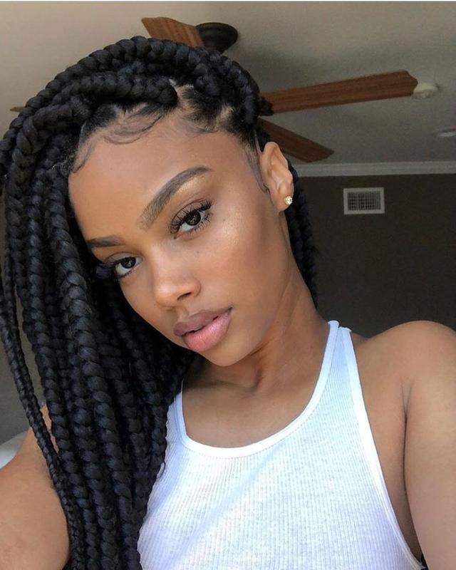 Medium box braids