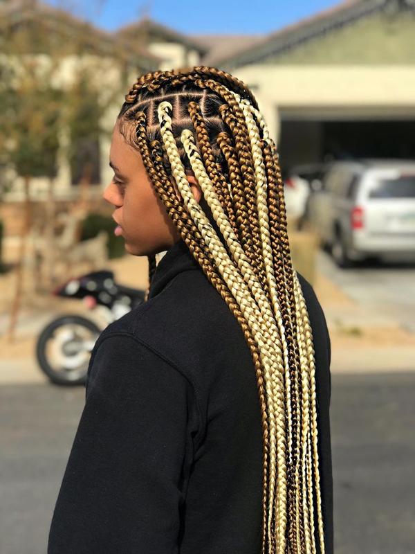 Chic and Stylish (medium box braids)