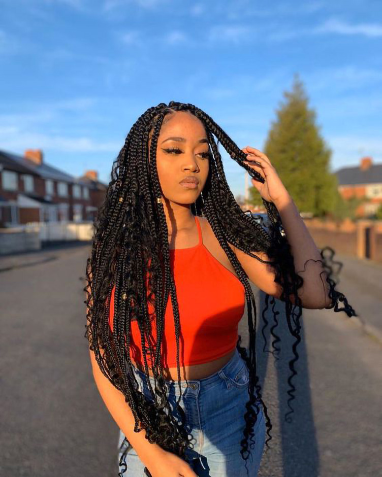 Box Braids with a Twist