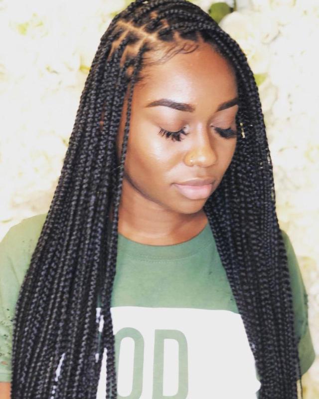 Small box braids perfection