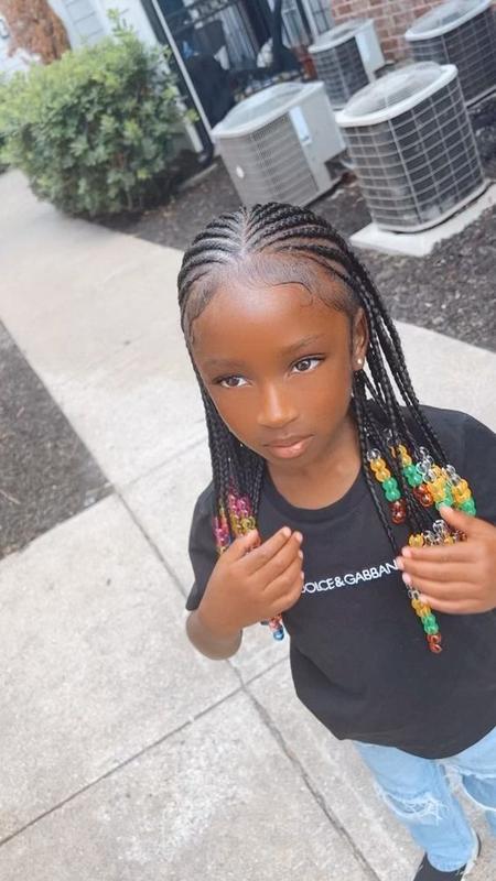 Colorful Beaded Braids