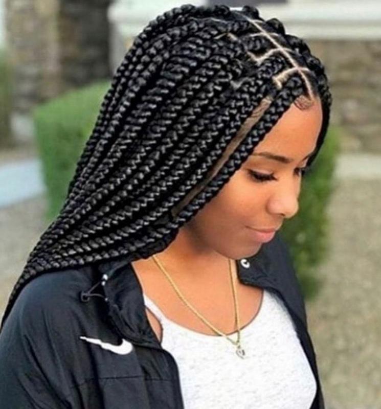 Medium box braids