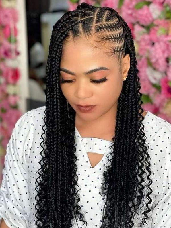 Stylish trending cornrows