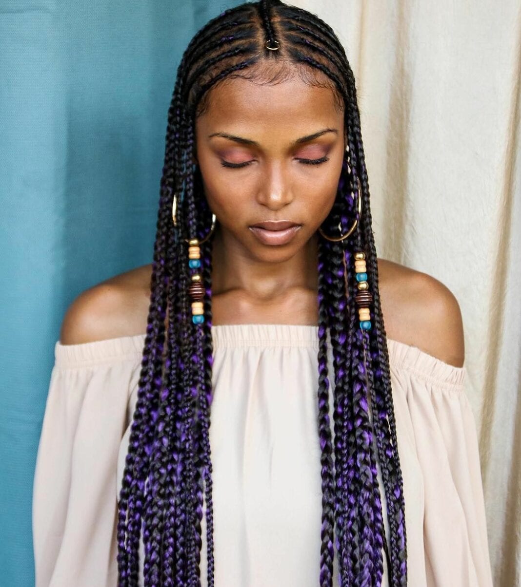 Stylish tribal braids