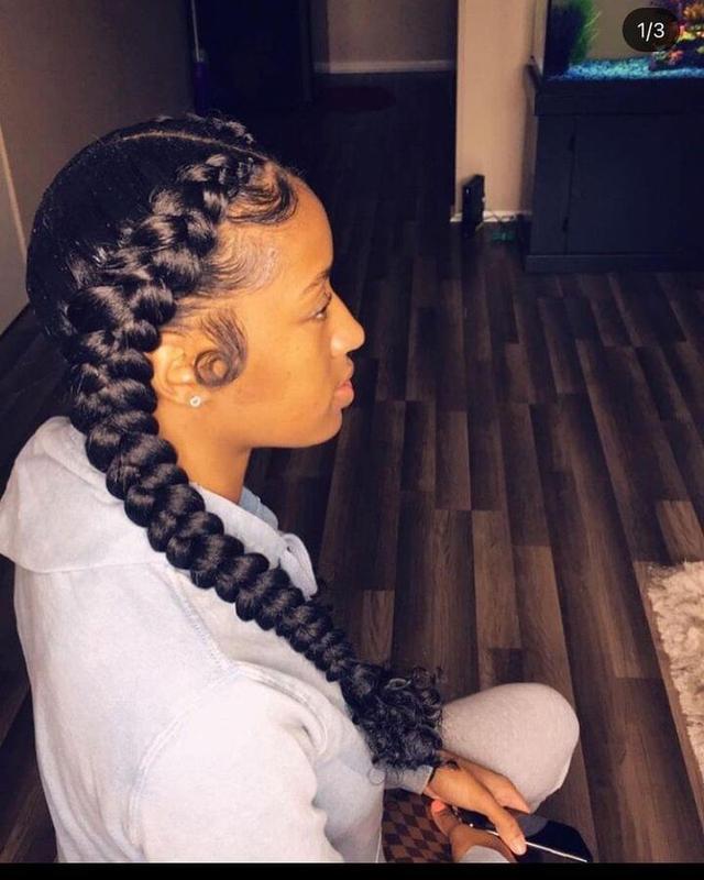 Butterfly Braids with Buns