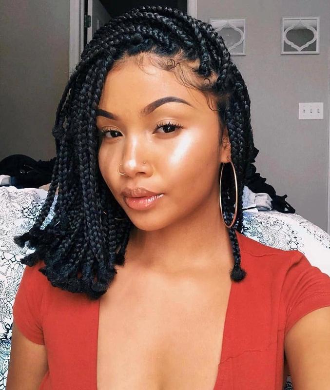 Medium box braids