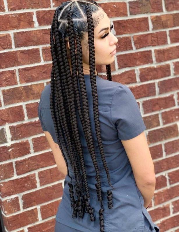 Fashionable Box Braids