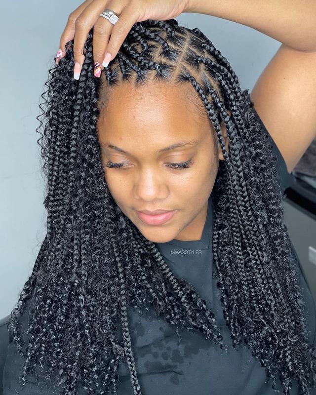 Gorgeous knotless braids