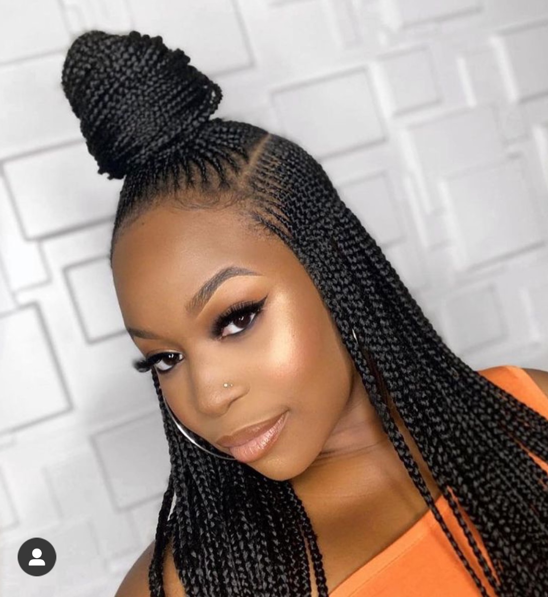 Stylish trending cornrows