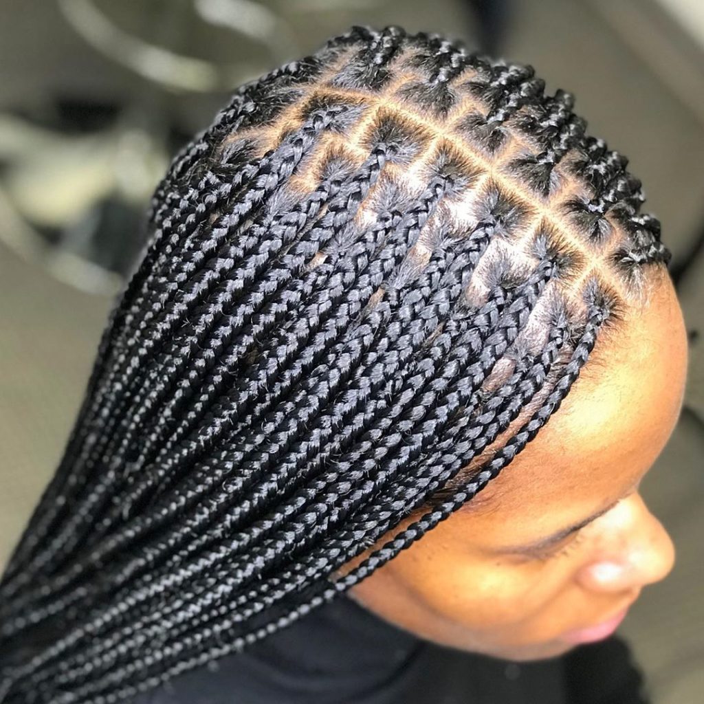 Neat Small Box Braids