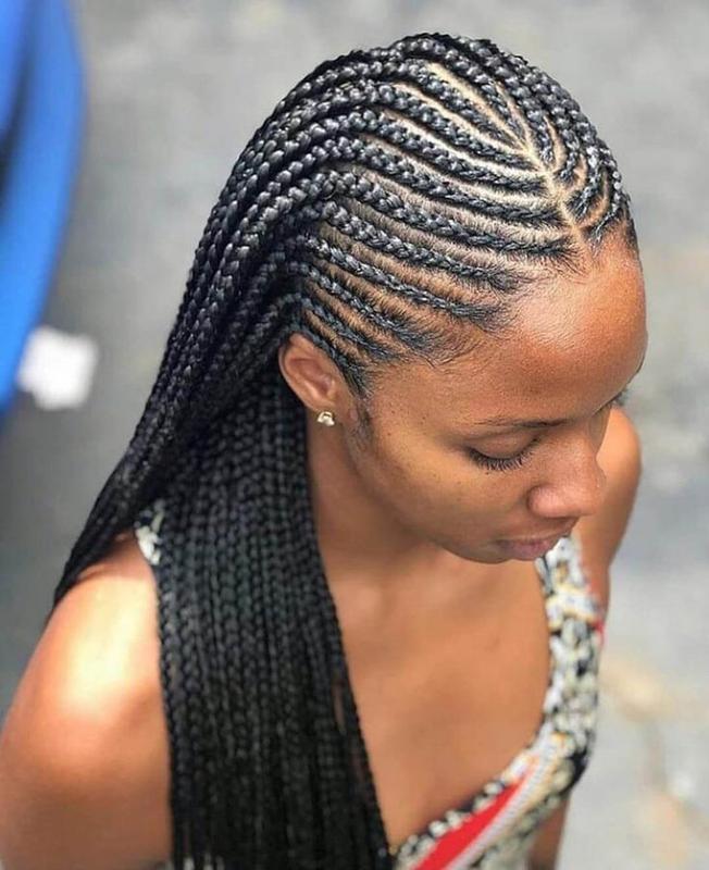 Side Lemonade Braids