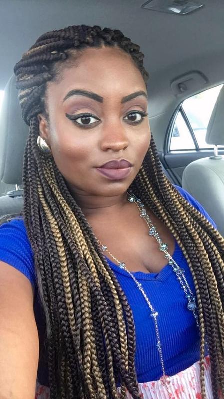 Small Box Braids Ponytail