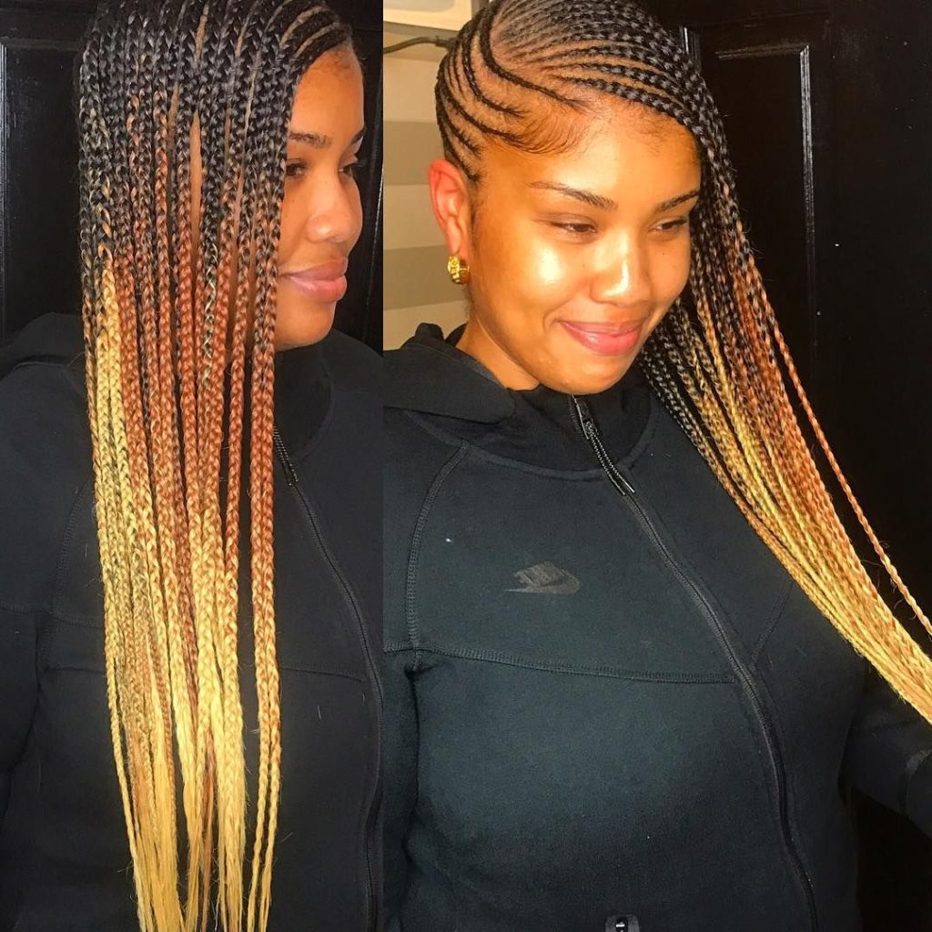 Side Lemonade Braids