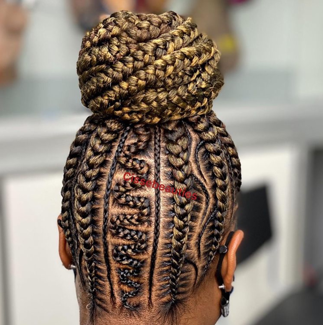 Stylish trending cornrows