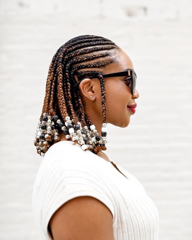 Stylish trending cornrows