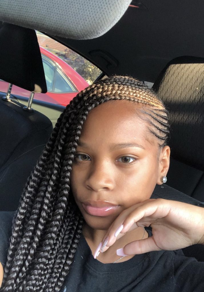 Side Lemonade Braids