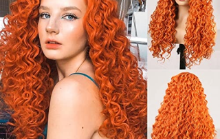 Frizzy Orange Wigs