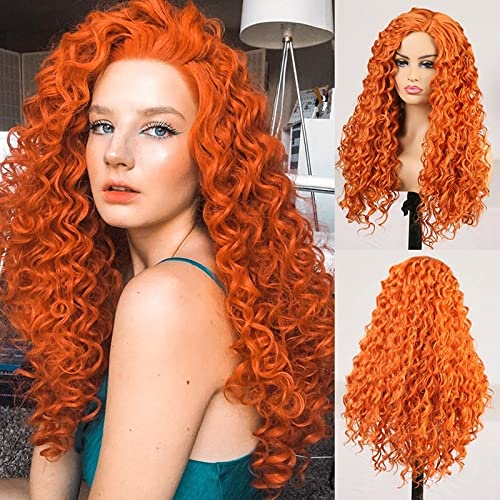 Frizzy Orange Wigs